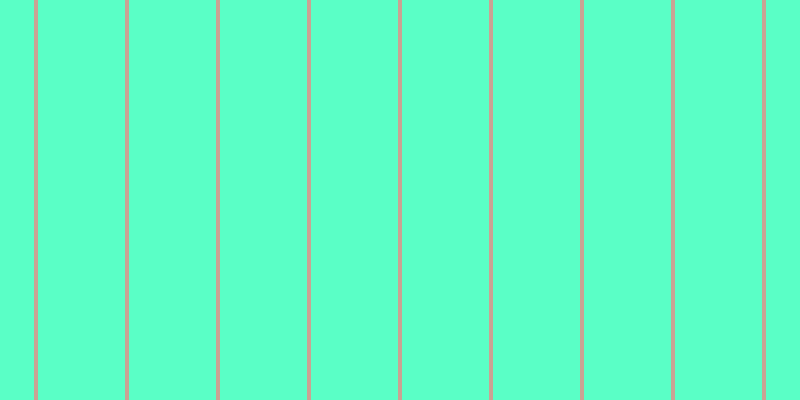 #5affc6, #caa393 vertical lines, four pixels wide, eighty-seven pixels apart