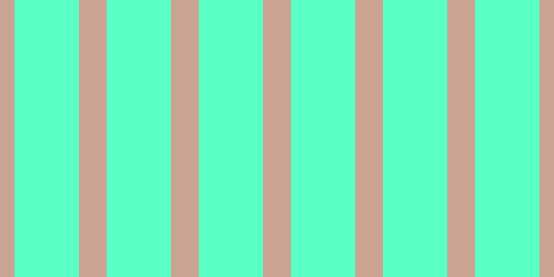 #5affc6, #caa393 vertical lines, forty pixels wide, ninety-three pixels apart
