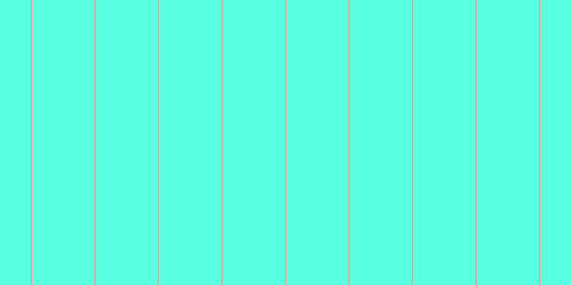 #5affe0, #eba393 vertical lines, two pixels wide, eighty-seven pixels apart