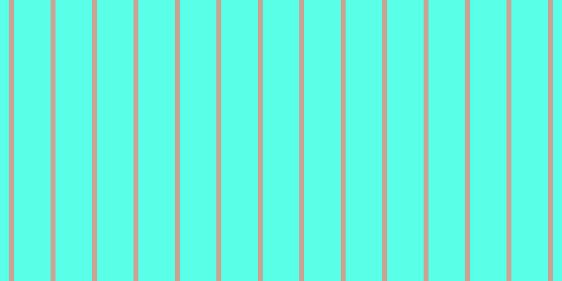 #5affe7, #caa393 vertical lines, seven pixels wide, fifty-two pixels apart