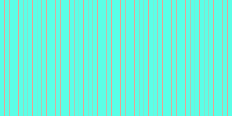 #5affe7, #eba393 vertical lines, two pixels wide, fourteen pixels apart