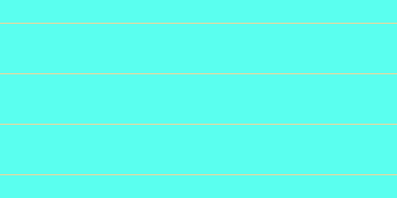 #5affef, #fcd393 horizontal lines, two pixels wide, one hundred pixels apart