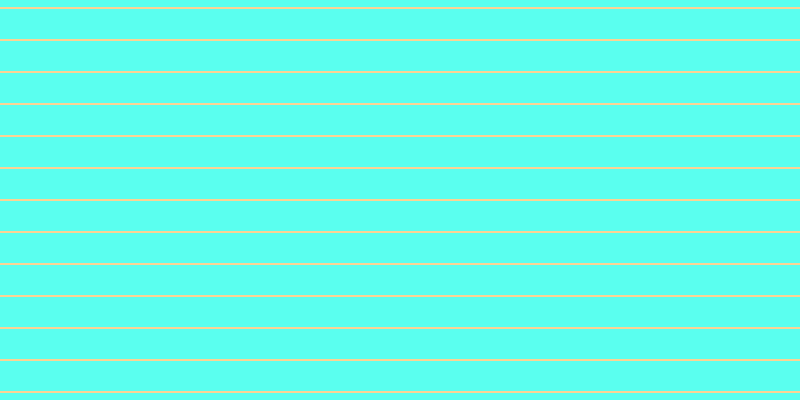 #5affef, #fcd393 horizontal lines, two pixels wide, thirty pixels apart