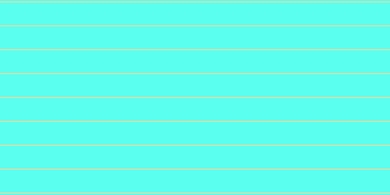 #5affef, #fcd393 horizontal lines, two pixels wide, forty-seven pixels apart