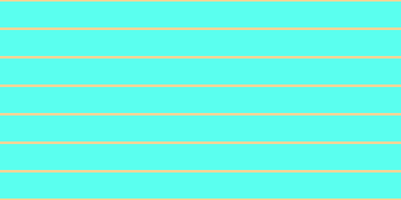 #5affef, #fcd393 horizontal lines, five pixels wide, fifty-two pixels apart