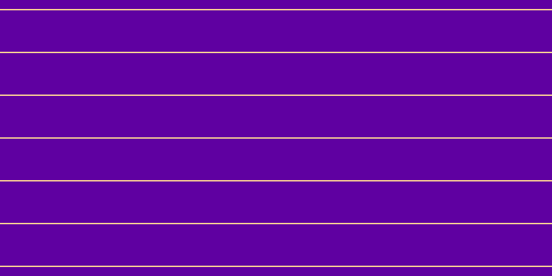 #5f00a1, #fcd393 horizontal lines, two pixels wide, sixty pixels apart