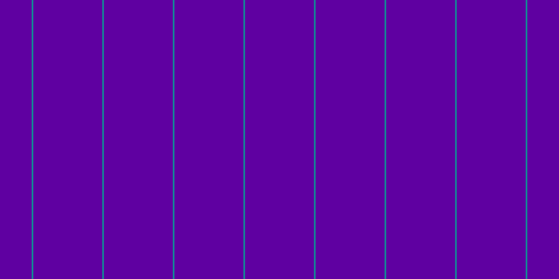 #5f00a1, #04a393 vertical lines, two pixels wide, ninety-nine pixels apart