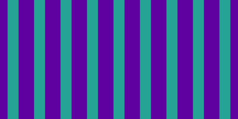 #5f00a1, #25a393 vertical lines, thirty-seven pixels wide, fifty-two pixels apart
