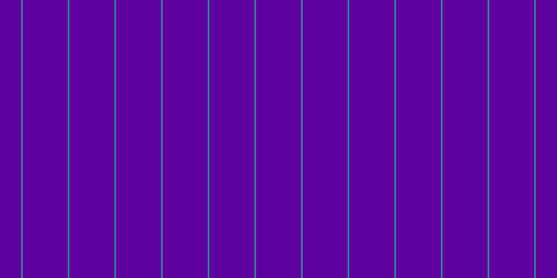 #5f00a1, #25a393 vertical lines, two pixels wide, sixty-five pixels apart