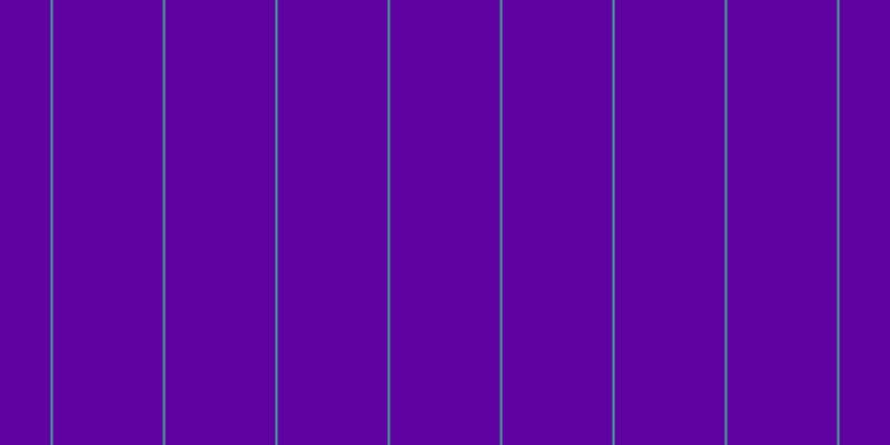 #5f00a1, #46a393 vertical lines, two pixels wide, ninety-nine pixels apart