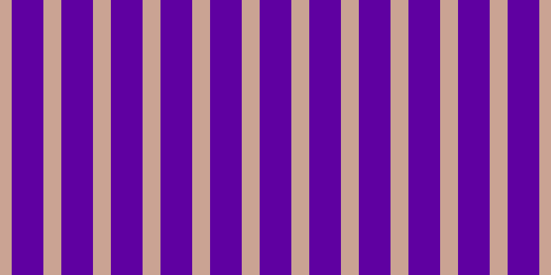 #5f00a1, #caa393 vertical lines, twenty-six pixels wide, forty-six pixels apart