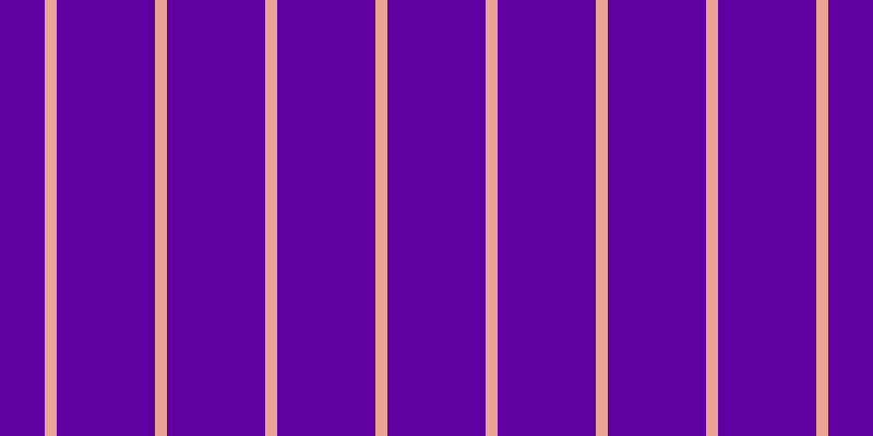 #5f00a1, #eba393 vertical lines, eleven pixels wide, ninety pixels apart