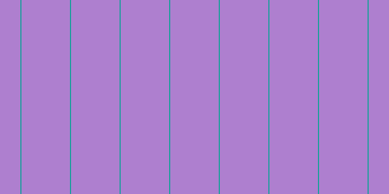 #5f00a1 (50%), #04a393 vertical lines, two pixels wide, one hundred pixels apart