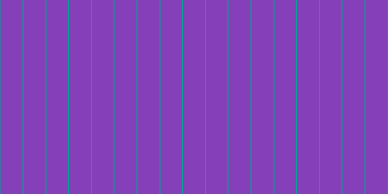 #5f00a1 (75%), #04a393 vertical lines, two pixels wide, forty-five pixels apart