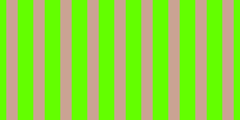 #63ff00, #caa393 vertical lines, thirty-eight pixels wide, fifty-two pixels apart