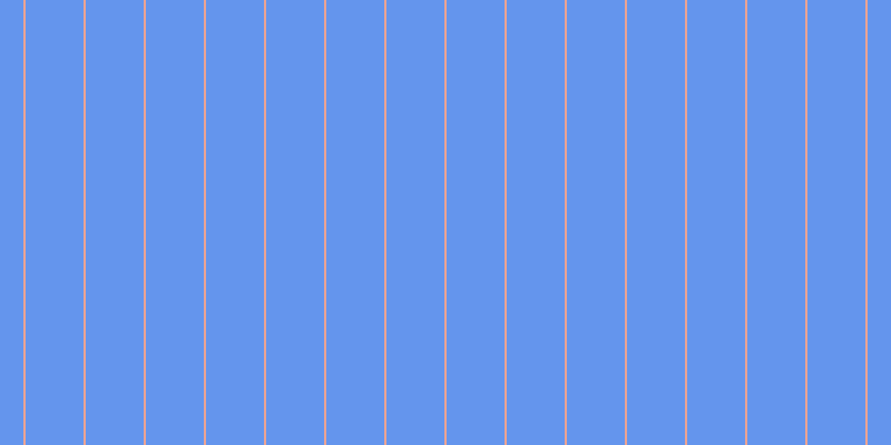 Cornflower blue, #eba393 vertical lines, two pixels wide, fifty-two pixels apart