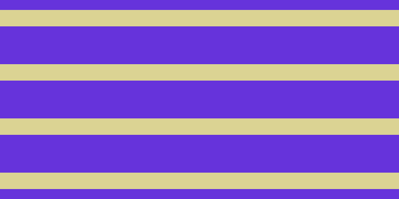 #6633db, #dbd393 horizontal lines, thirty-three pixels wide, seventy-six pixels apart
