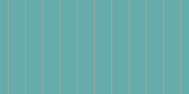 #66acaa, #caa393 vertical lines, two pixels wide, seventy-one pixels apart