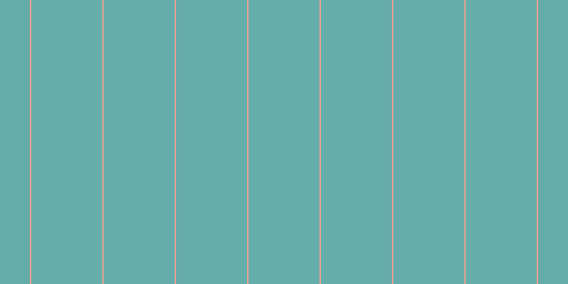 #66acaa, #eba393 vertical lines, two pixels wide, one hundred pixels apart