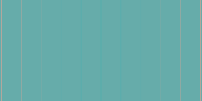 #66acaa, #eba393 vertical lines, two pixels wide, seventy-seven pixels apart