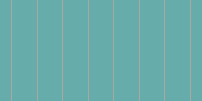 #66acaa, #eba393 vertical lines, two pixels wide, ninety-nine pixels apart