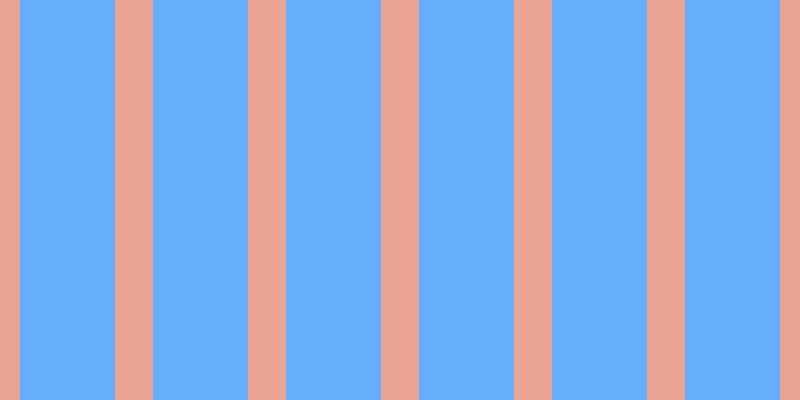 #66adfa, #eba393 vertical lines, thirty-eight pixels wide, ninety-five pixels apart