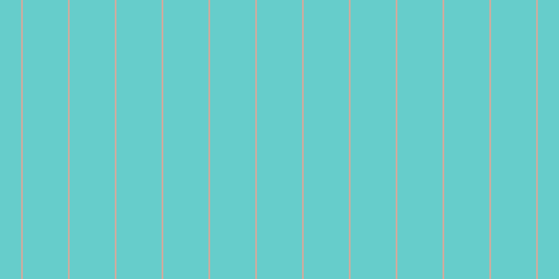 #66cdcb, #eba393 vertical lines, two pixels wide, sixty-five pixels apart