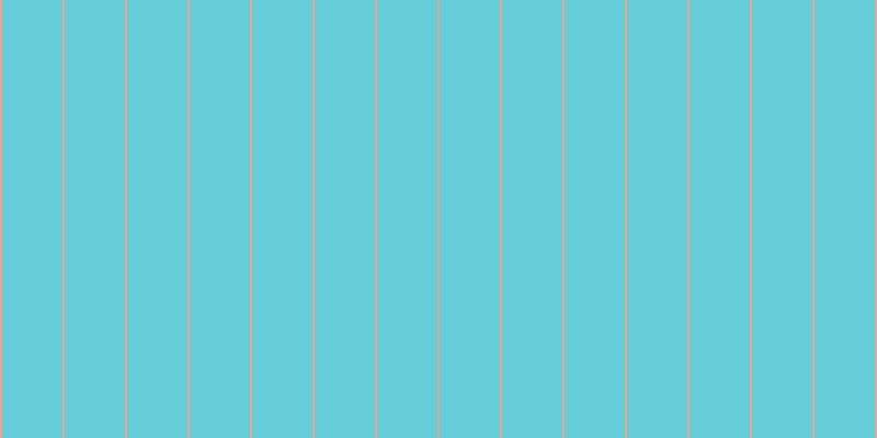 #66ced9, #eba393 vertical lines, two pixels wide, fifty-five pixels apart