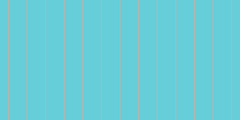 #66ced9, #eba393 vertical lines, two pixels wide, sixty pixels apart