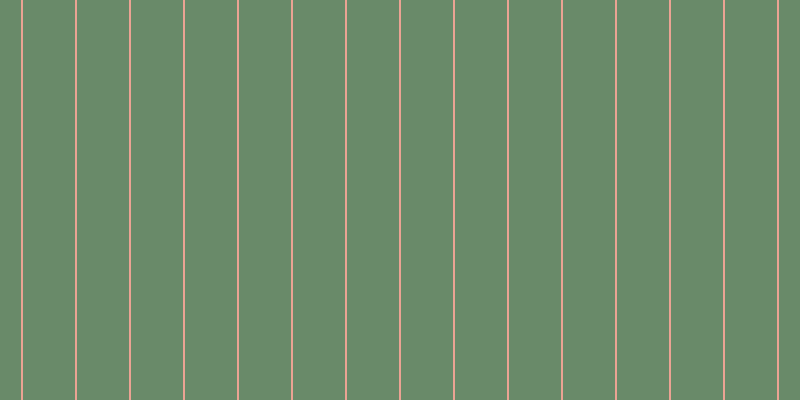 #698a69, #eba393 vertical lines, two pixels wide, fifty-two pixels apart
