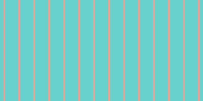 #69d1cc, #eba393 vertical lines, seven pixels wide, fifty-two pixels apart