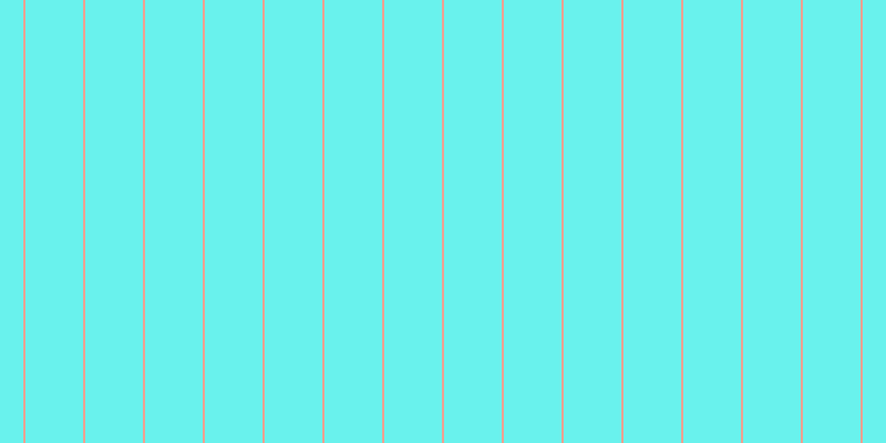 #69f2ed, #eba393 vertical lines, two pixels wide, fifty-two pixels apart