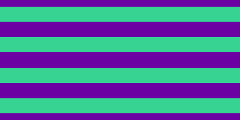 #6c00a3, #36d393 horizontal lines, fifty pixels wide, fifty-two pixels apart