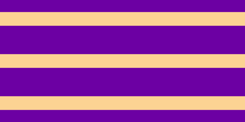 #6c00a3, #fcd393 horizontal lines, forty-five pixels wide, ninety-three pixels apart