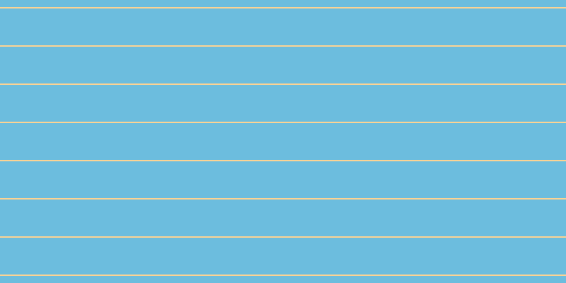 #6cbdde, #fcd393 horizontal lines, two pixels wide, fifty-two pixels apart