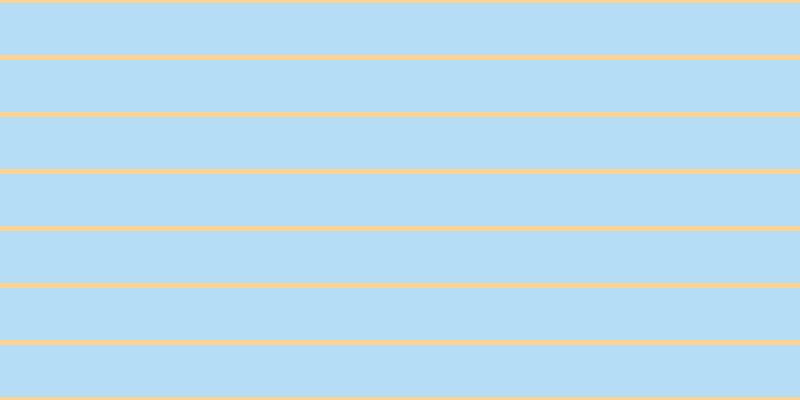 #6cbdf0 (50%), #fcd393 horizontal lines, five pixels wide, fifty-two pixels apart