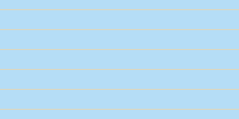 #6cbdf0 (50%), #fcd393 horizontal lines, two pixels wide, sixty-five pixels apart