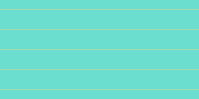 #6cdecf, #dbd393 horizontal lines, two pixels wide, seventy-nine pixels apart