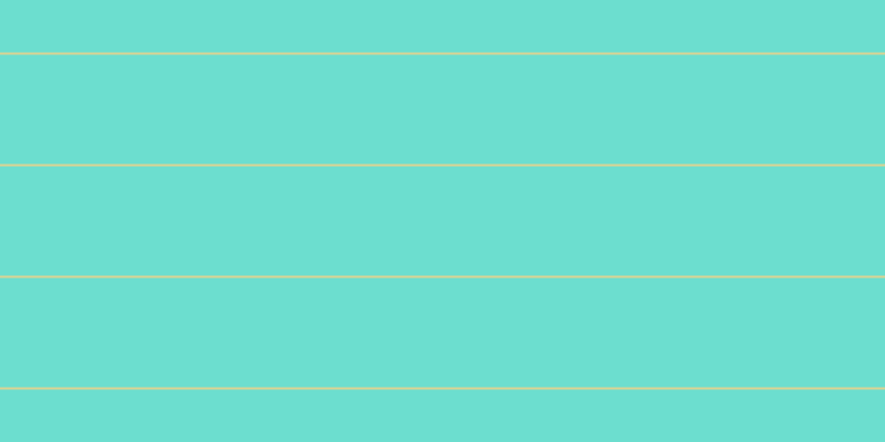 #6cdecf, #dbd393 horizontal lines, two pixels wide, ninety-nine pixels apart