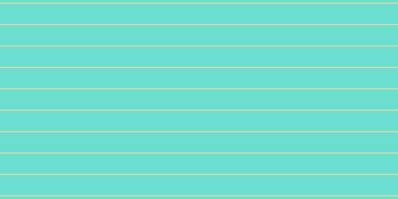 #6cdecf, #fcd393 horizontal lines, two pixels wide, forty-one pixels apart