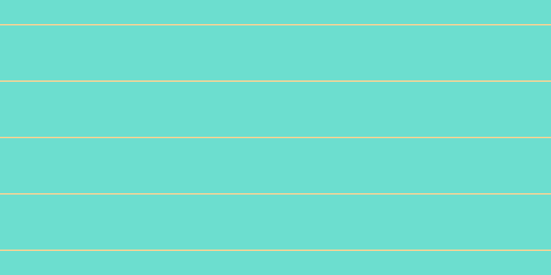 #6cdecf, #fcd393 horizontal lines, two pixels wide, eighty pixels apart