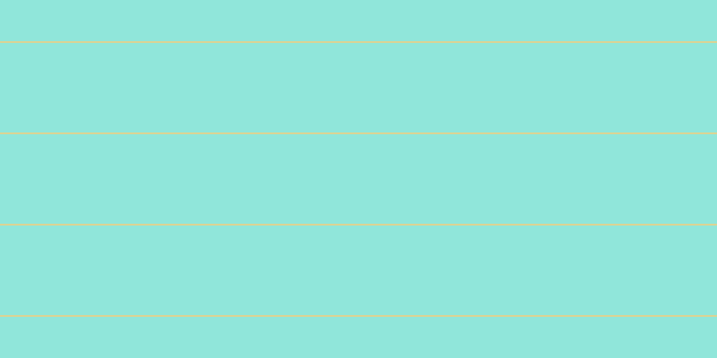 #6cdecf (75%), #dbd393 horizontal lines, two pixels wide, one hundred pixels apart