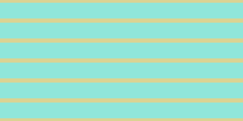 #6cdecf (75%), #dbd393 horizontal lines, fourteen pixels wide, fifty-two pixels apart