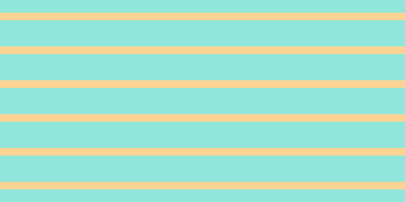 #6cdecf (75%), #fcd393 horizontal lines, fifteen pixels wide, fifty-two pixels apart