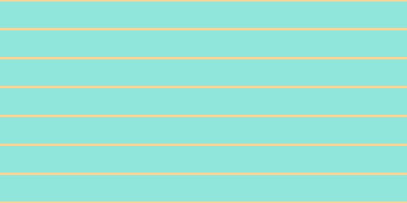 #6cdecf (75%), #fcd393 horizontal lines, five pixels wide, fifty-two pixels apart