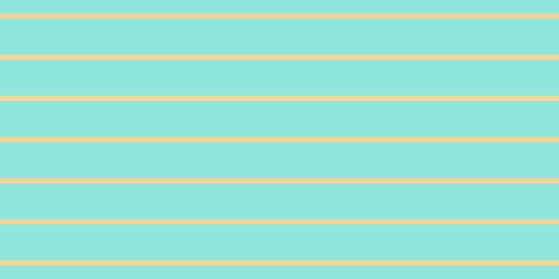 #6cdecf (75%), #fcd393 horizontal lines, seven pixels wide, fifty-two pixels apart