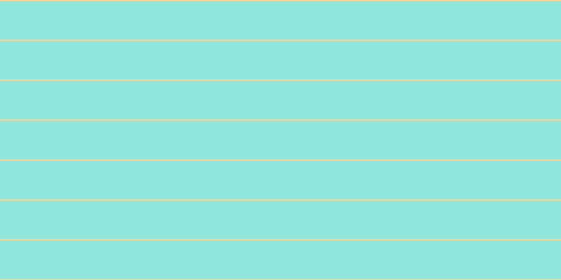 #6cdecf (75%), #fcd393 horizontal lines, two pixels wide, fifty-five pixels apart