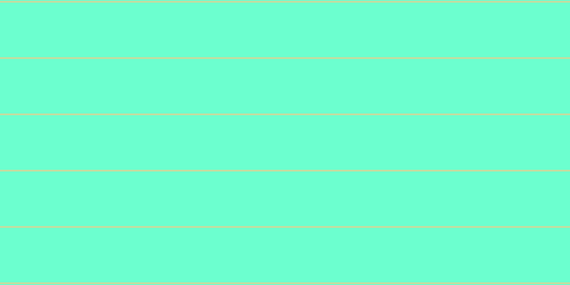 #6cffcf, #dbd393 horizontal lines, two pixels wide, seventy-seven pixels apart