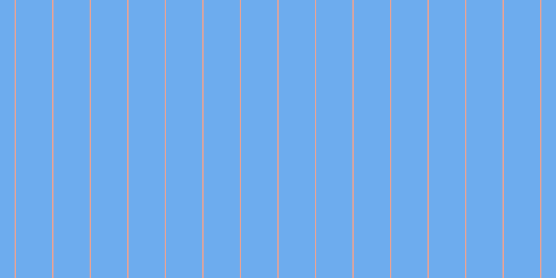 #6dacee, #eba393 vertical lines, two pixels wide, fifty-two pixels apart