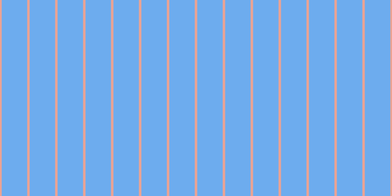 #6dacee, #eba393 vertical lines, five pixels wide, fifty-two pixels apart
